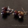 wood and pewter earrings silver or gold