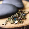 set of 8 stitch markers star charms