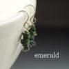 Emerald Gemstone Chip earrings