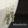 Labradorite Chip Earrings Stainless Steel