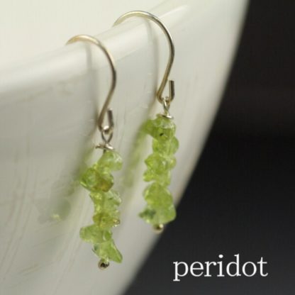 Sweet Peridot Chip Earrings