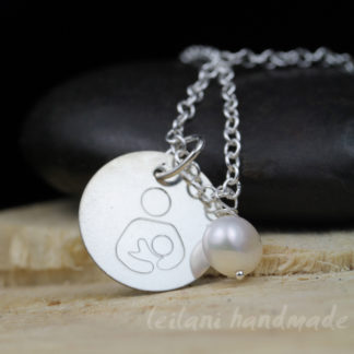 sterling silver engraved breastfeeding awareness charm
