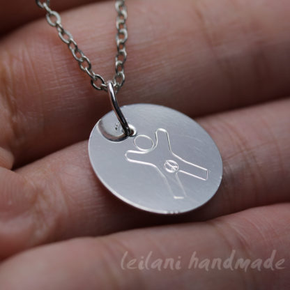 international child charm in sterling silver