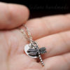 dragonfly keepsake charm necklace silver or gold
