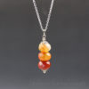 fire agate stack necklace