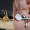 leaping frog keepsake necklace silver or gold