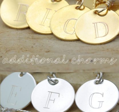 Additional One-Letter Sterling Silver Charms