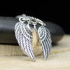 angel wings monogram necklace