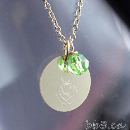 14kt gold-filled International Babywearing Symbol Necklace