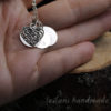 filigree heart charm necklace