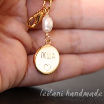 engraved doula keychain gift