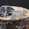 silver snowflake charm stitch markers