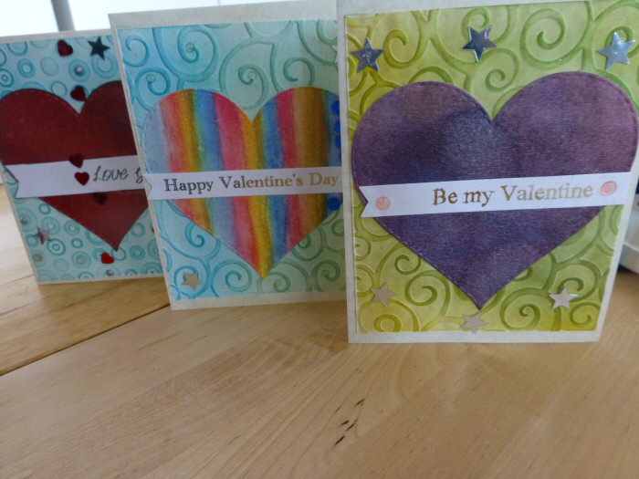 Valentines my girls created for their grandmother