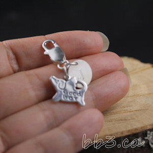 Dog Angel memorial pet jewelry choose a sterling silver necklace or clasp