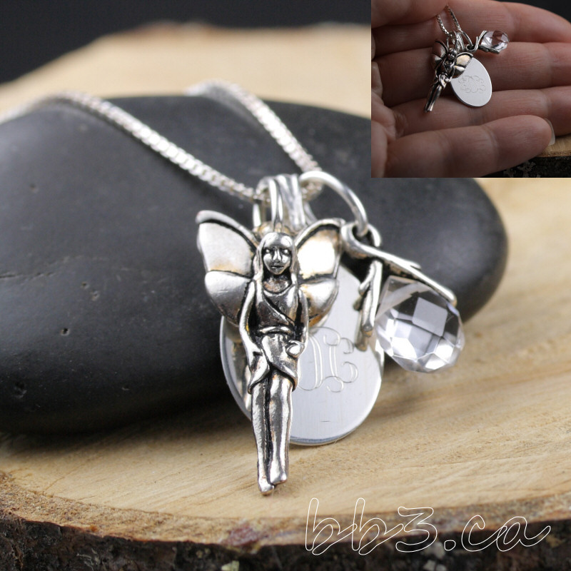 Woodland fairy with a faceted crystal for your spiritual side