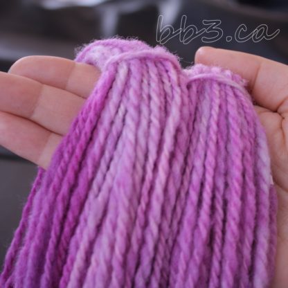 Handspun Yarn: Corriedale Hues of Purple