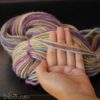 Handspun Yarn - 3-ply Alpaca - Sandy Shores Purple Skies