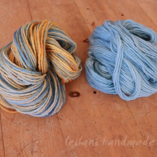 2 skein 3ply bfl handspun yarn set