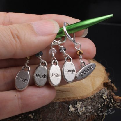 Stitch Markers Knitting Bling: Inspirational Words Part 2
