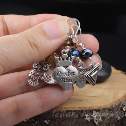 crochet clip to stitch marker set for crocheters