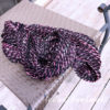 pink zebra handspun yarn