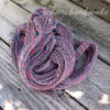 grey and pink handspun alpaca yarn