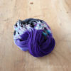 bfl handspun yarn purple grey and speckled