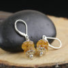 citrine dangle earrings handmade