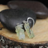 pale green serpentine chip earrings