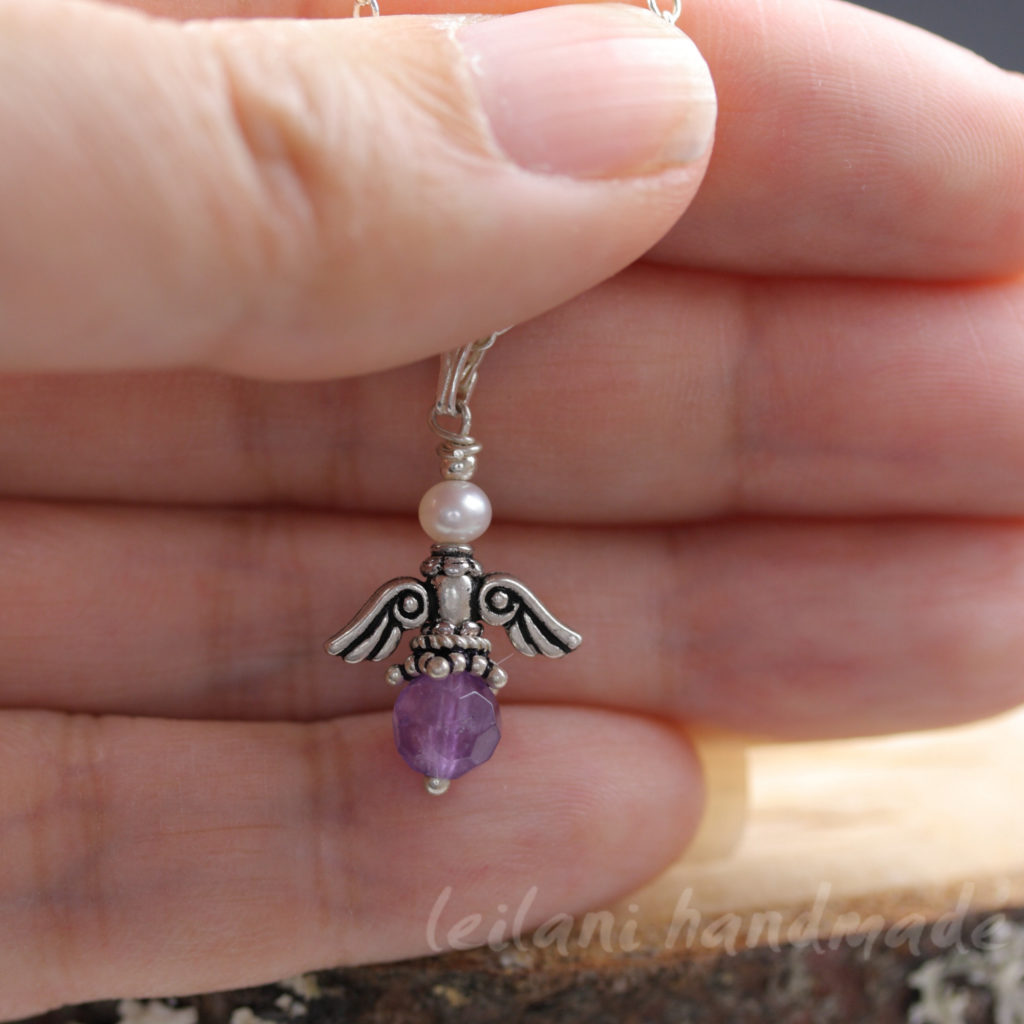 angel swarovski crystal charm