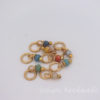 gold very small stitch markers for US4 or smaller needles