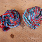 2 skein yarn set Colorful Sails and Striped Candy