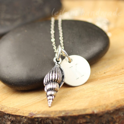spindle shell beach keepsake necklace