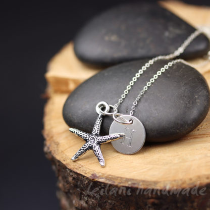 starfish pewter keepsake necklace