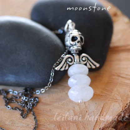 moonstone dark angel pendant