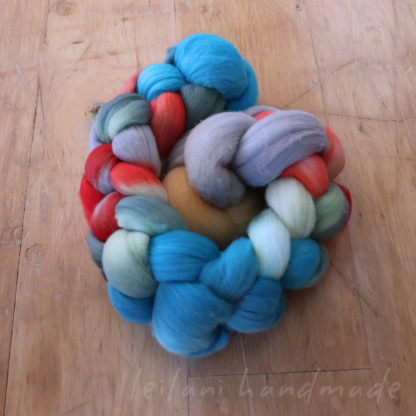 merino fiber braid hand dyed color number 26