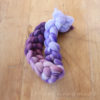 merino roving hand dyed purple fade